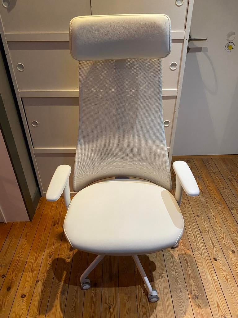 Chaise de bureau - Ikea - Jarvfjallet, Comme neuf, Enlèvement, Blanc, Chaise de bureau