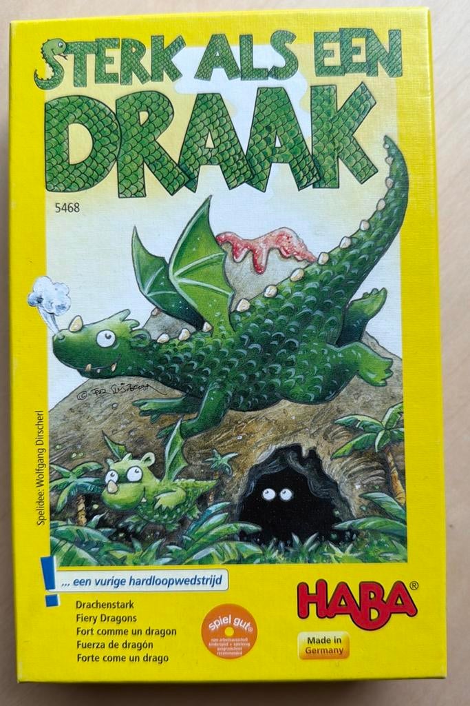 Gezelschapsspel Sterk als een Draak, Een of twee spelers, Ophalen of Verzenden, Gebruikt, HABA