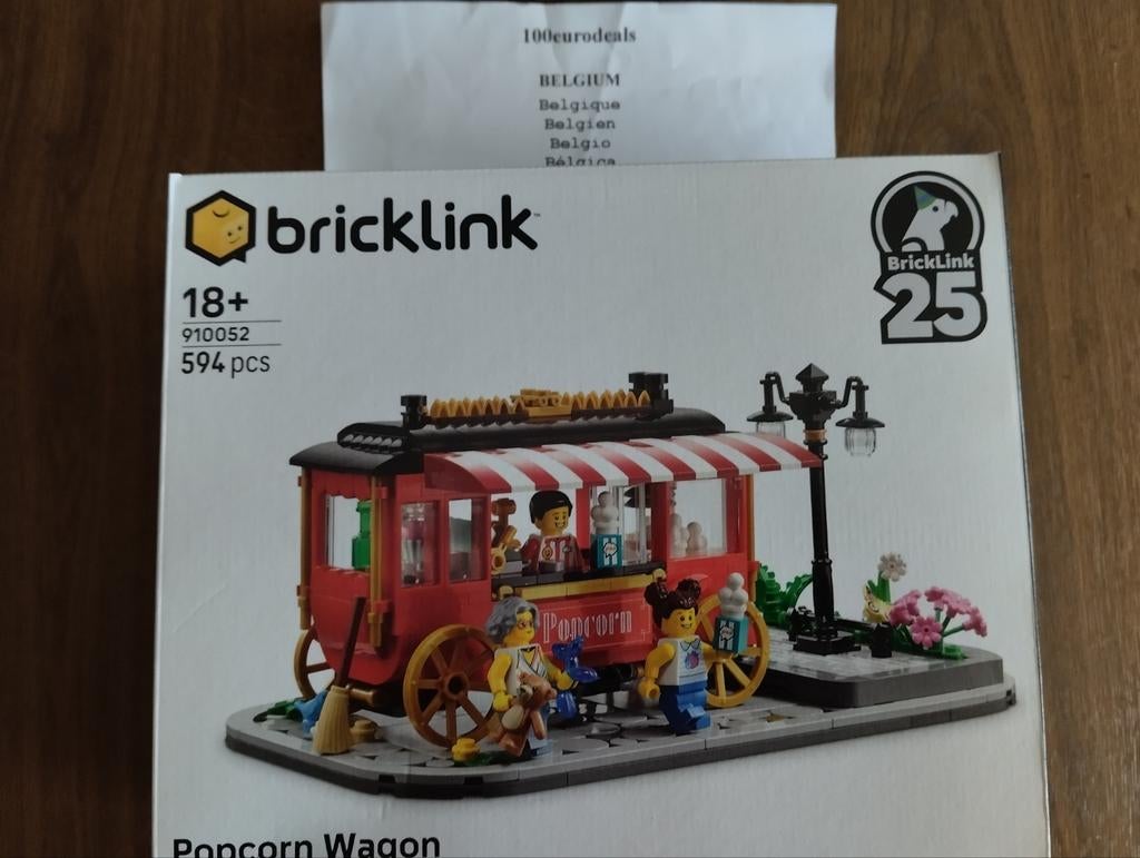 Lego bricklink 910052 popcorn wagon special Edition zeldzaam, Ophalen of Verzenden, Nieuw, Complete set, Lego