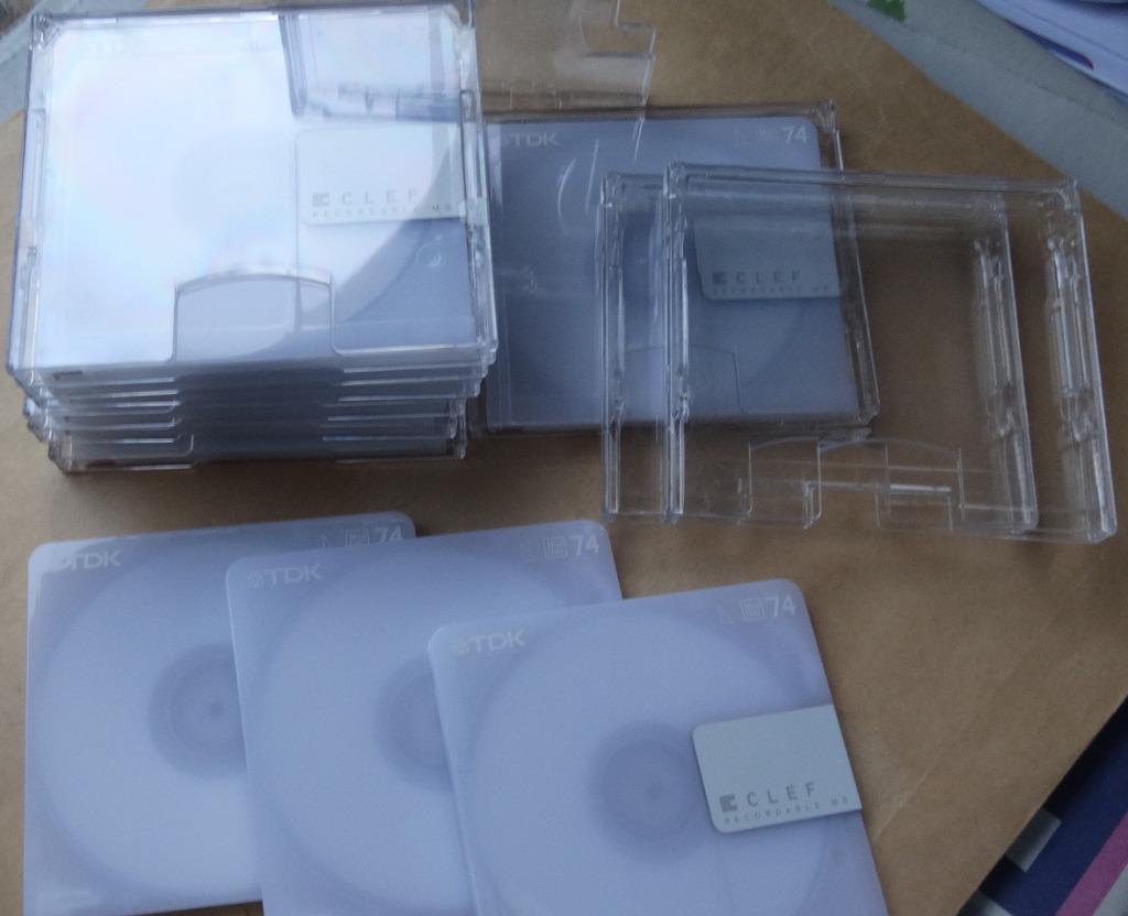 MiniDisc - 10x TDK CLEF White 74 min - 42€ - VERZENDEN, Verzenden, Minidisc-recorder