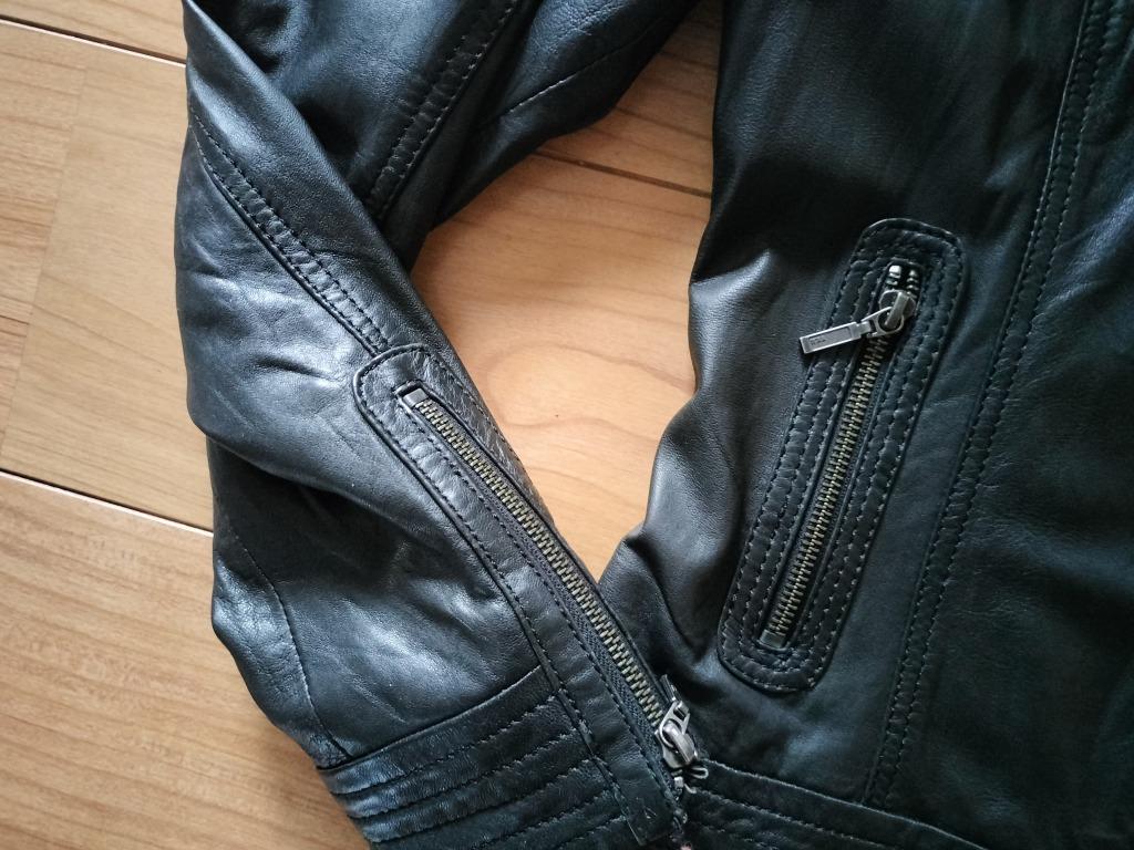 Knappe lederen jas Oakwood maat M, Kleding | Dames, Maat 38/40 (M), Zwart, Ophalen of Verzenden, Zo goed als nieuw