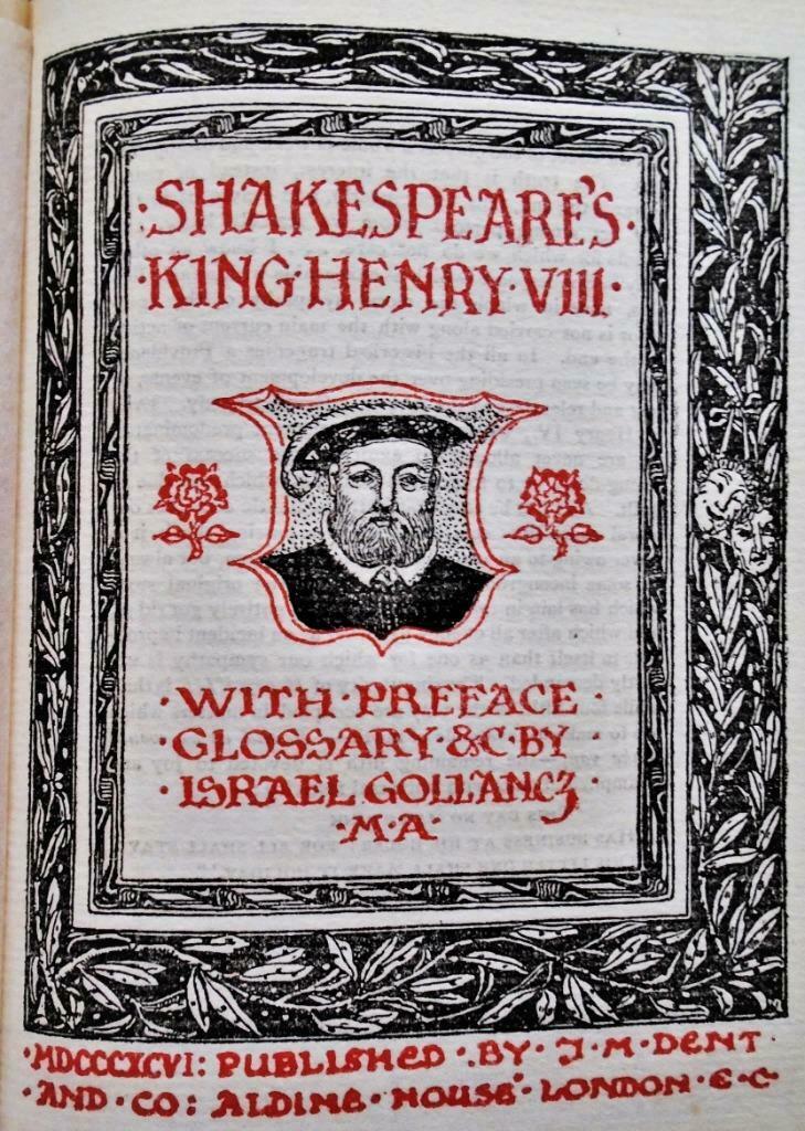 Shakespeare's King Henry VIII with preface, glossary - 1896, Gelezen, Ophalen of Verzenden, Toneel, William Shakespeare