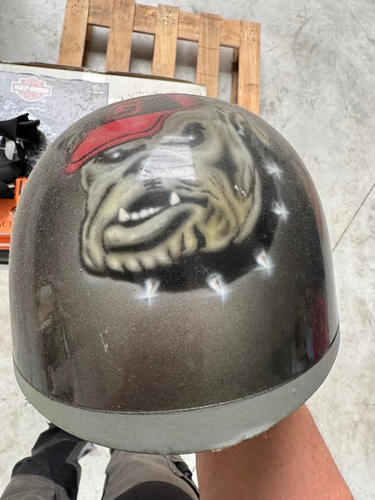 Harley Cromwell helm, Ophalen, Gebruikt