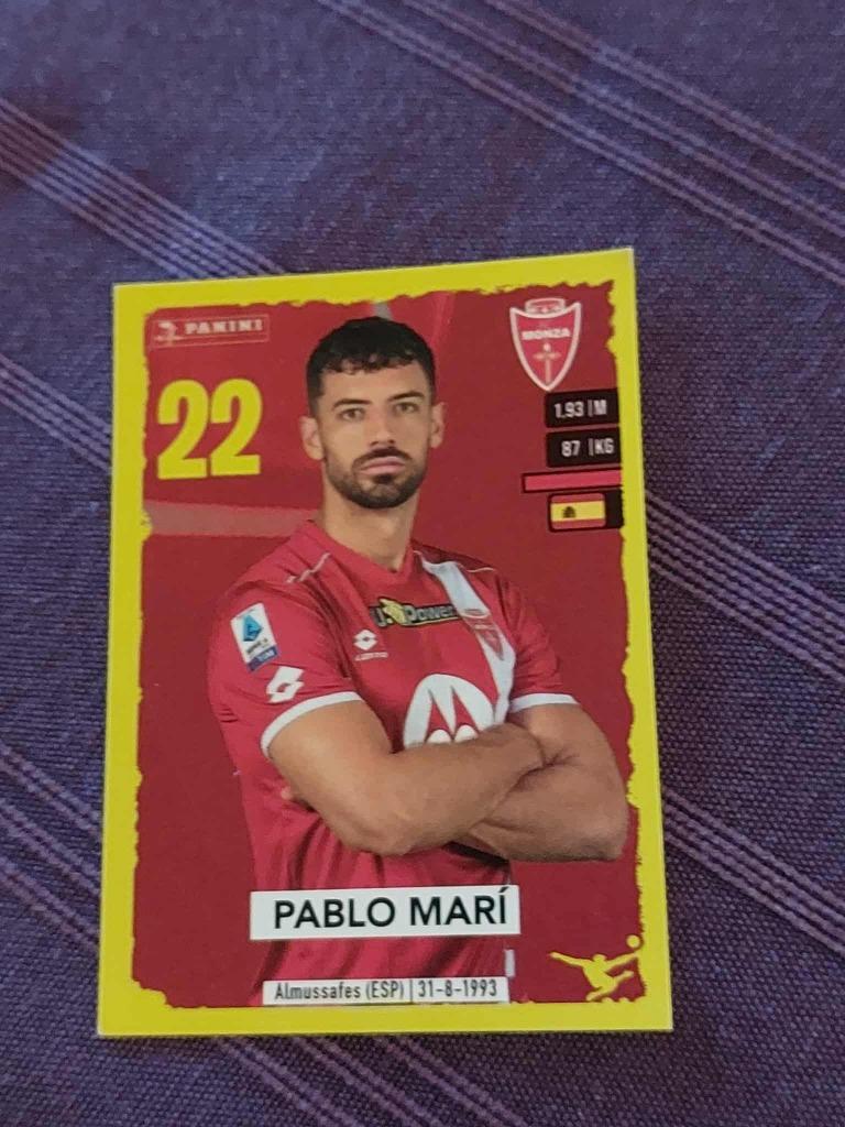 Panini / Sticker : Pablo Mari / Monza / 2023-2024, Collections, Envoi, Neuf, Affiche, Image ou Autocollant