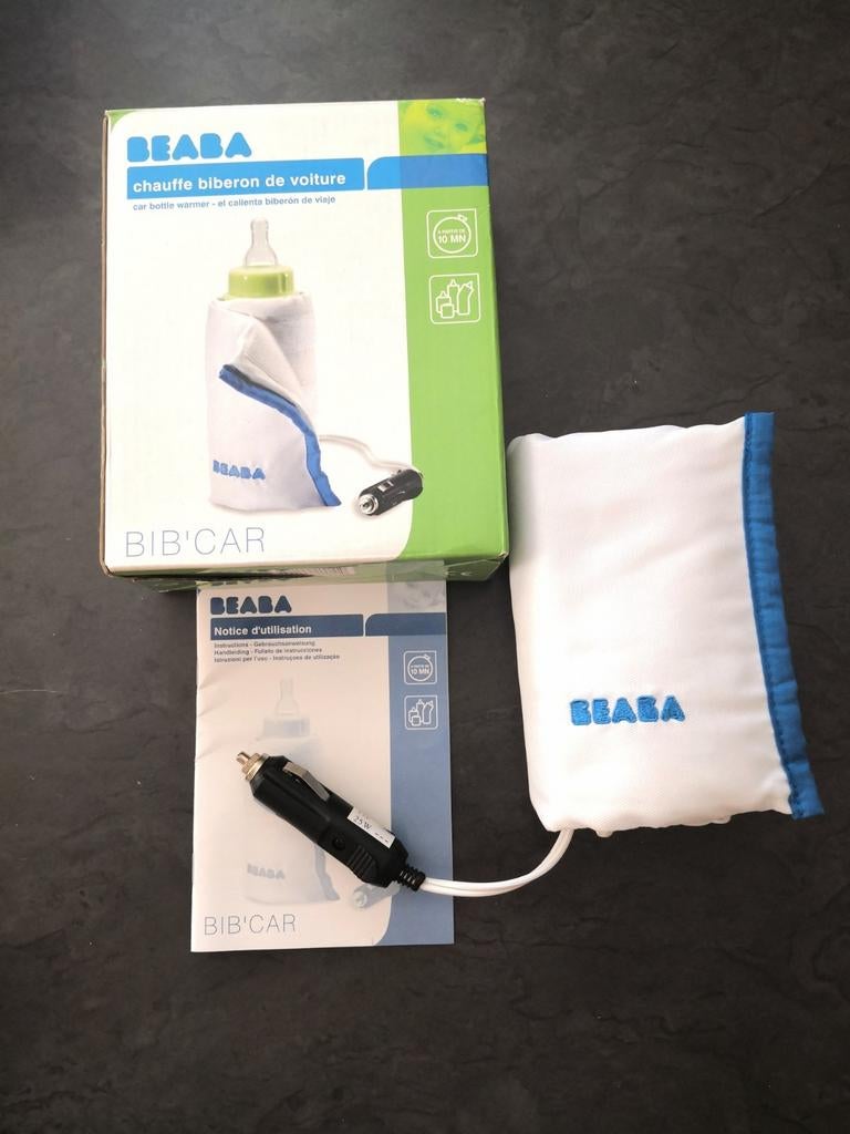 Beaba Bib'car flessenwarmer voor auto, Kinderen en Baby's, Ophalen of Verzenden, Zo goed als nieuw, Flessen- of potjesverwarmer