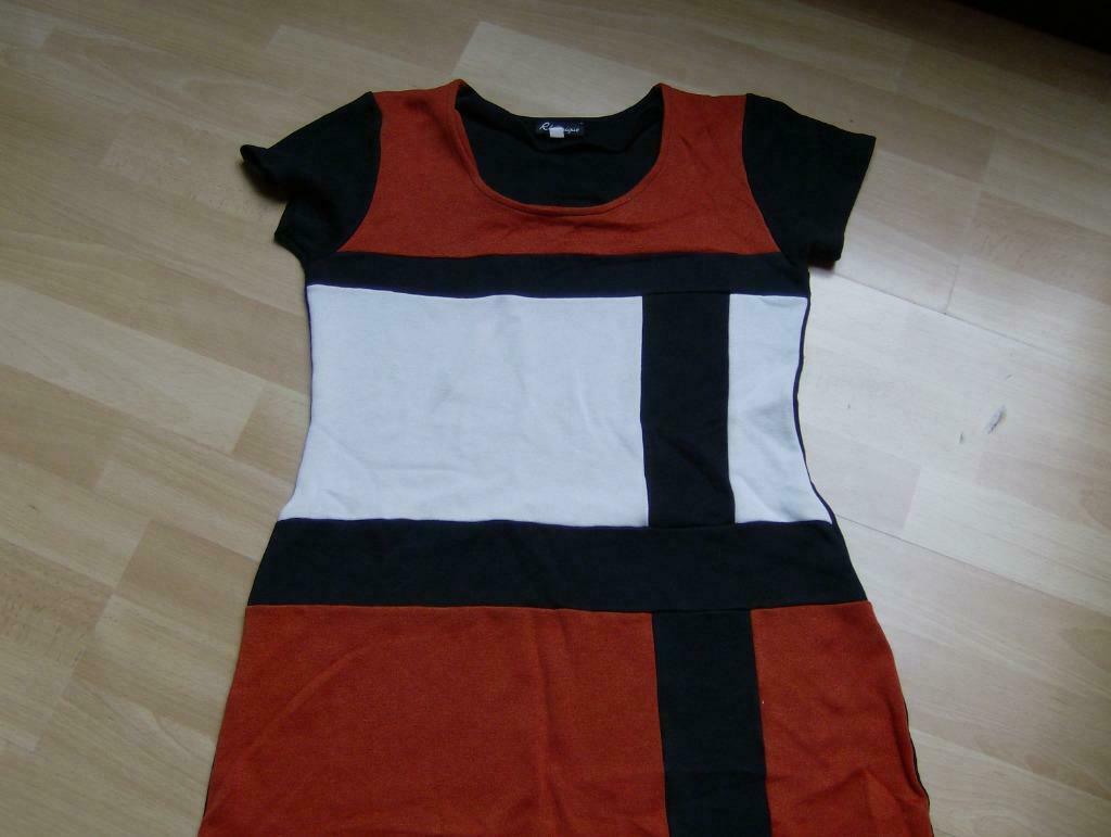 jurk ZWART/BRUIN merk rhétorique - maat 2 = m, Taille 38/40 (M), Enlèvement ou Envoi, Rhétorique, Porté