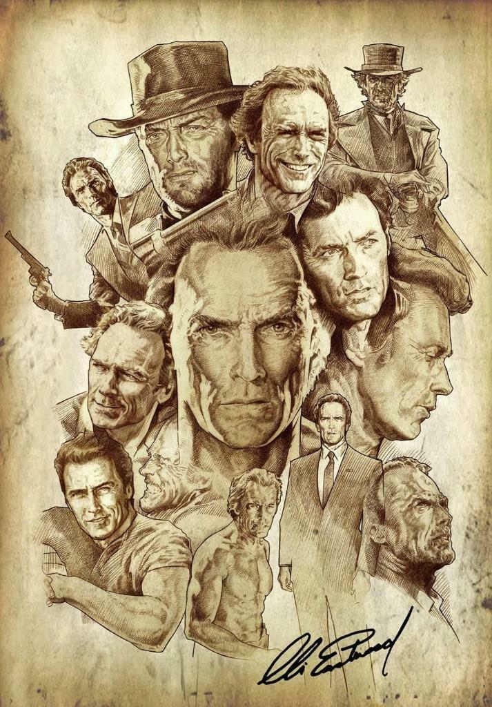 )))  Clint Eastwood  //  à partir de 3 €/pièce   (((, Tous les âges, Enlèvement ou Envoi