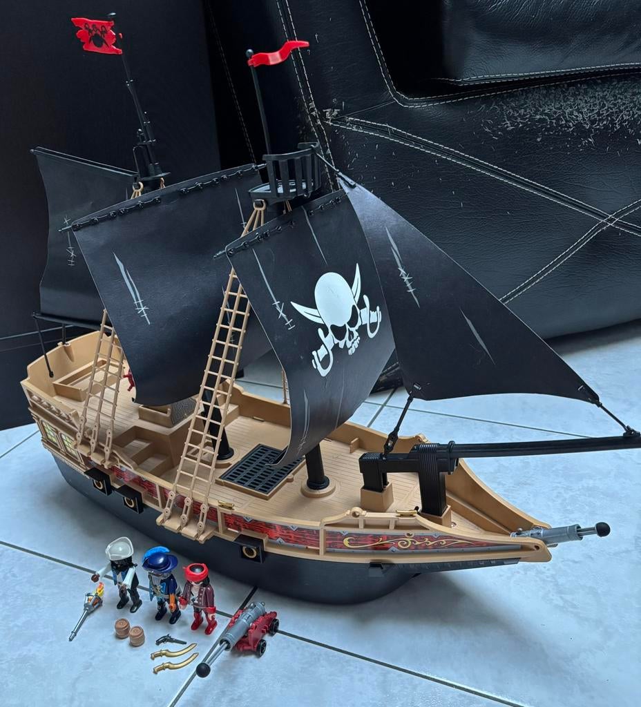Playmobil : bateau pirate., Enlèvement ou Envoi, Utilisé