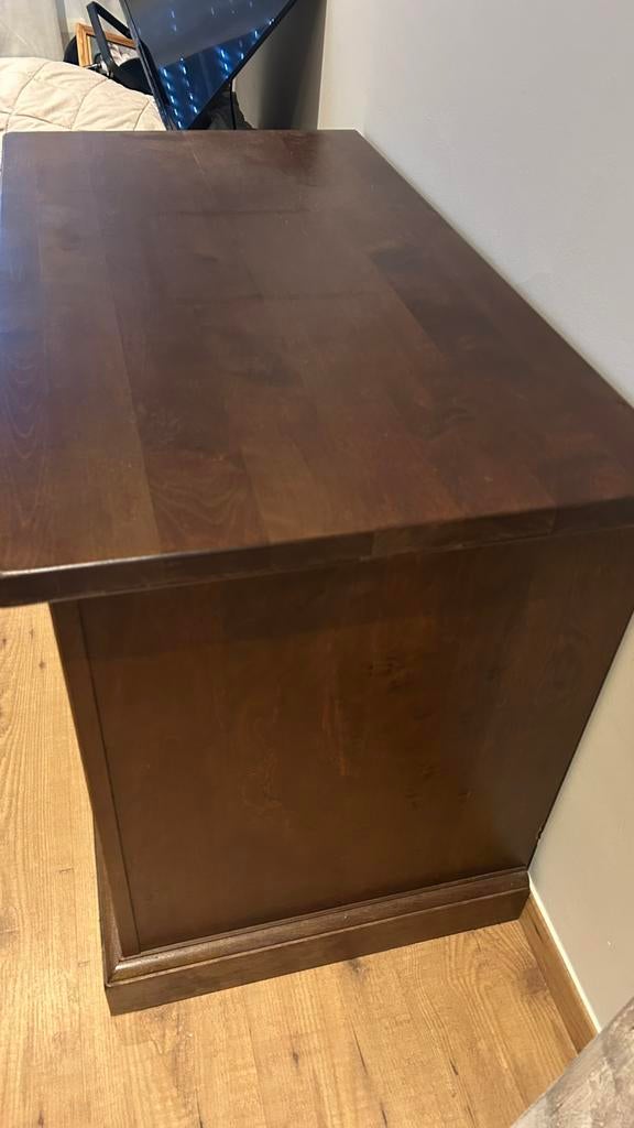 Tv kast, Huis en Inrichting, Kasten |Televisiemeubels, Ophalen, 100 tot 150 cm, Zo goed als nieuw, Kersenhout