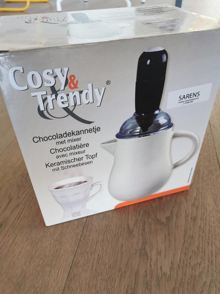 Chocoladekannetje met mixer Cosy & Trendy, Ophalen of Verzenden, Nieuw