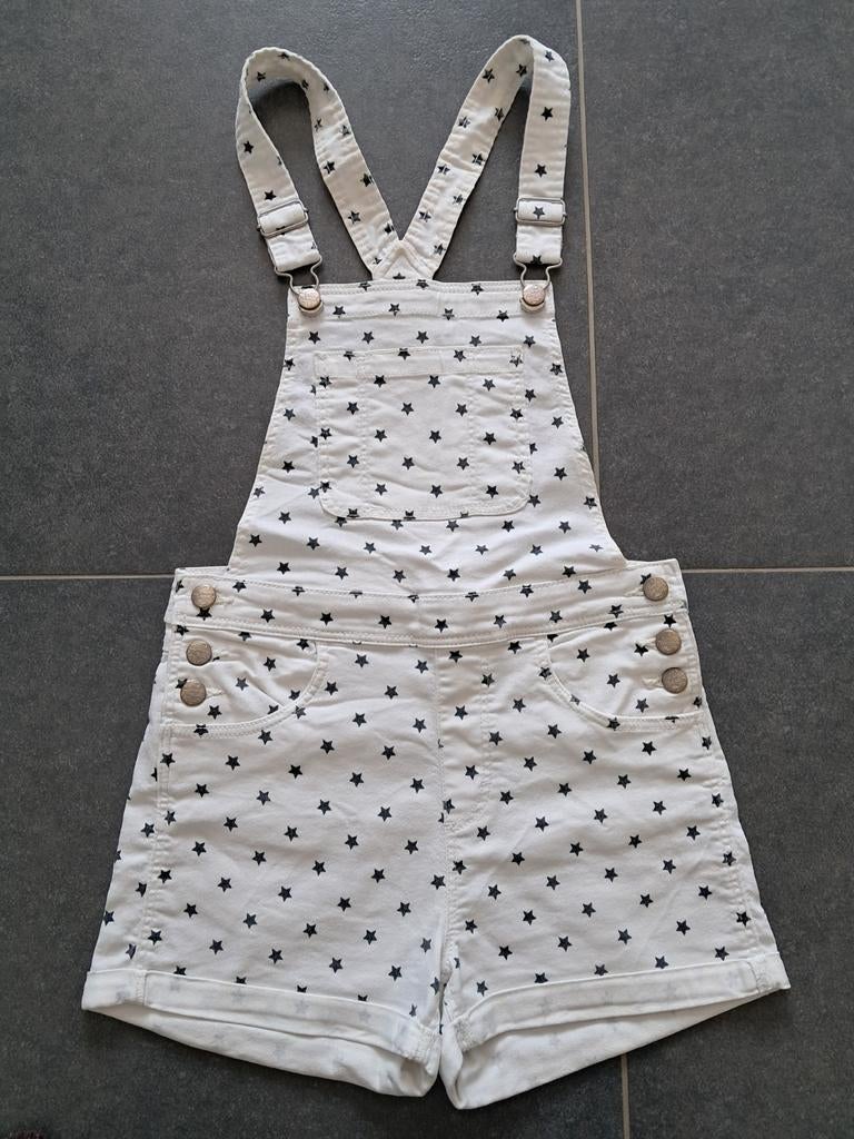H&M witte korte overall voor meisjes maat 164 (13-14 jaar), Kinderen en Baby's, Kinderkleding | Maat 164, Gebruikt, Meisje, H&M
