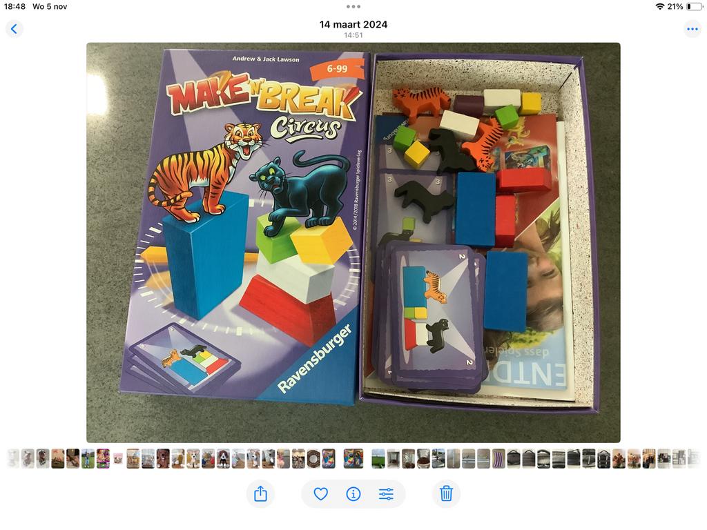 Make’n Break Circus. Ravenburger. Enkel malen gebruikt., Ophalen of Verzenden, Nieuw, Bouwen