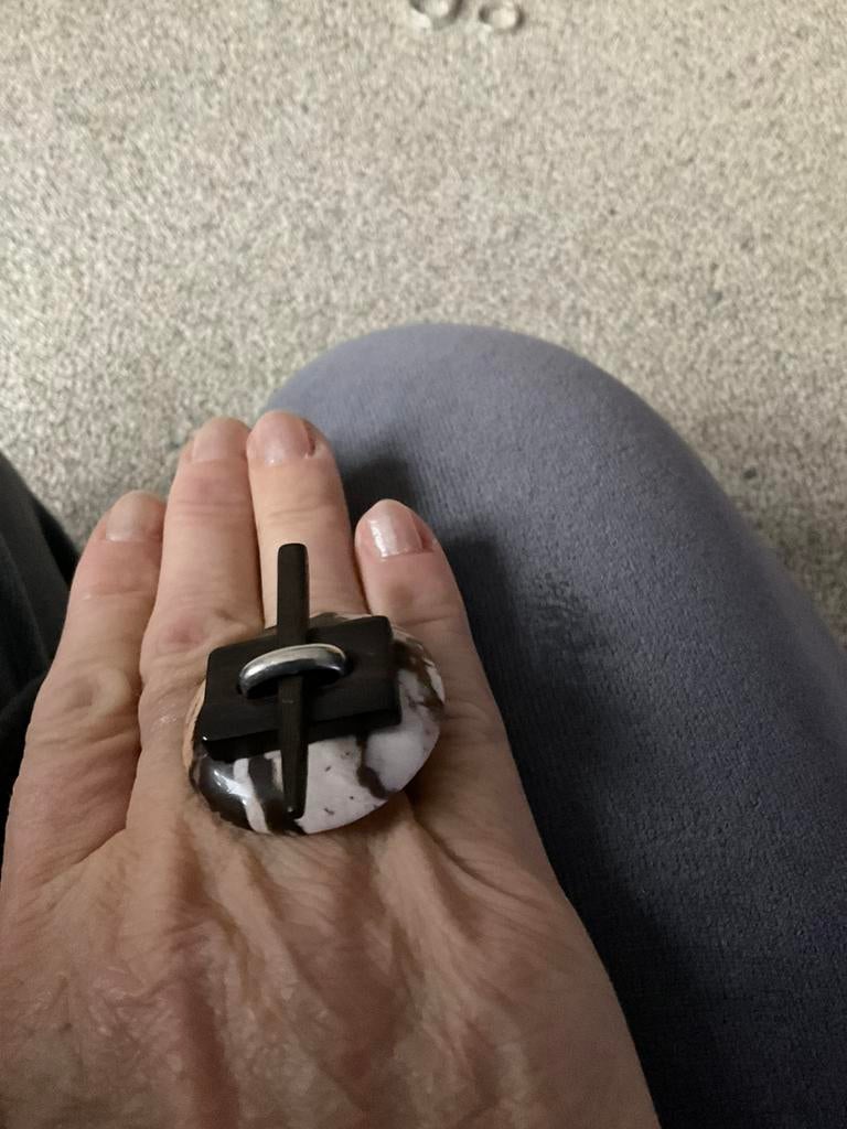 Ring met stempel nature in (geen zilver), Enlèvement ou Envoi, Comme neuf