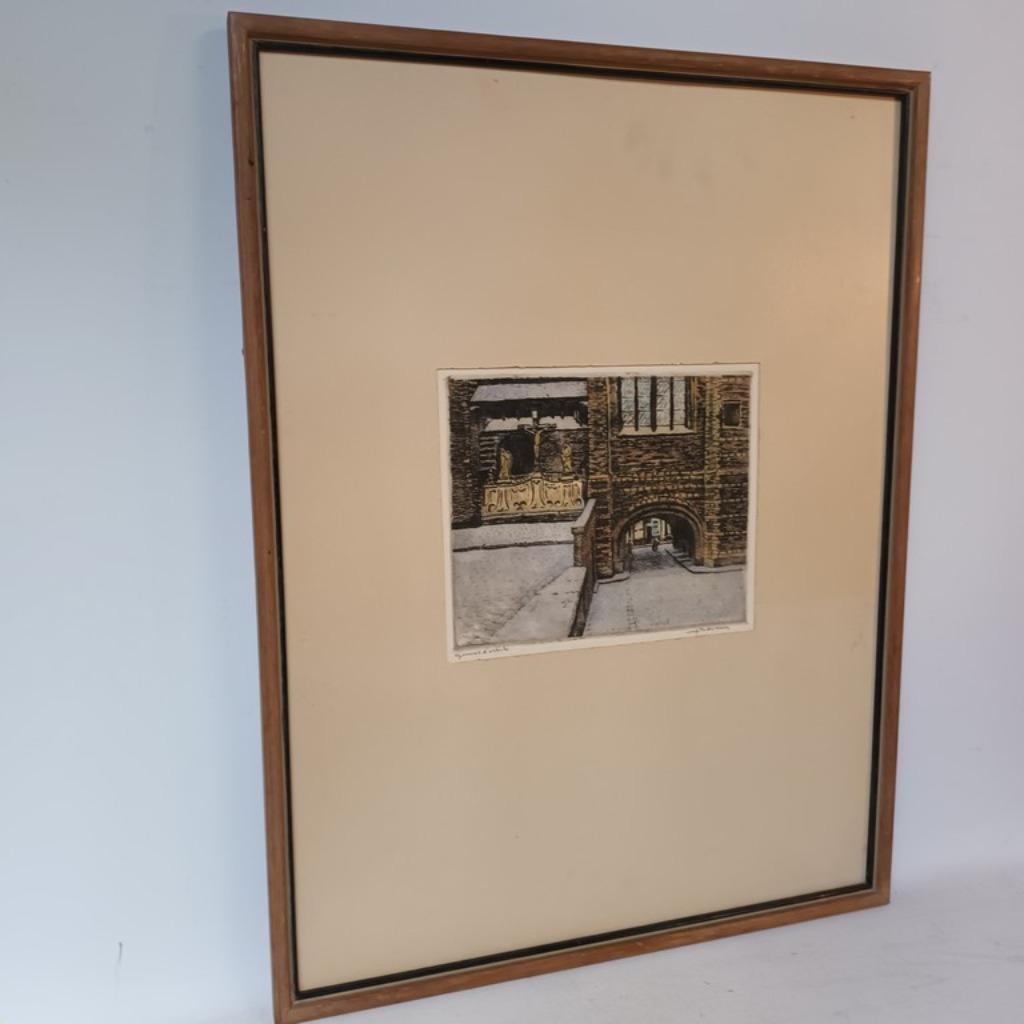 Juliaan Severin (1888-1975) - handgekleurde ets, Ophalen