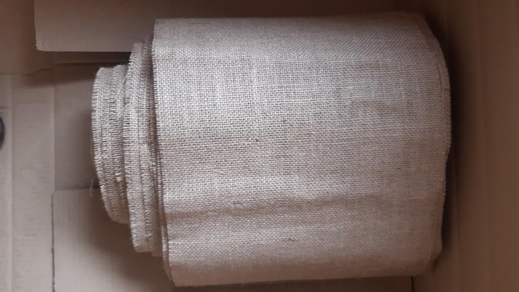 Jute (toile de jute, chemins de table), 200 cm ou plus, Beige, Moins de 30 cm, Comme neuf