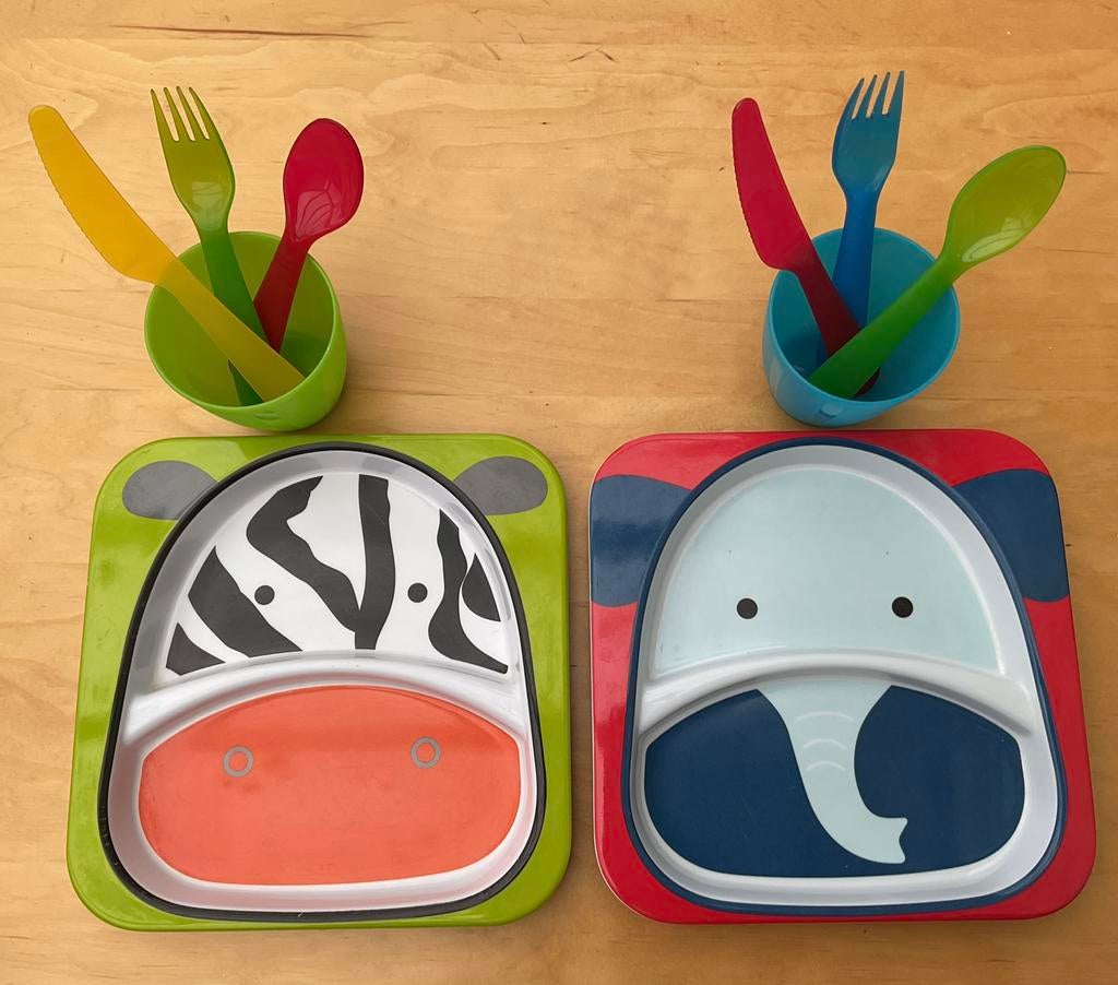 Assiettes, gobelets et couverts, Enfants & Bébés, Enlèvement, Utilisé