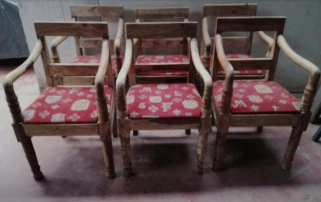 Koloniale stoelen massief hout 20/st, Ophalen