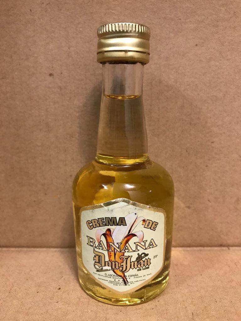 Crema de Banana - Don Juan de Luxe - Mignonnette d'alcool -, Neuf, Enlèvement ou Envoi, Pleine, Autres types