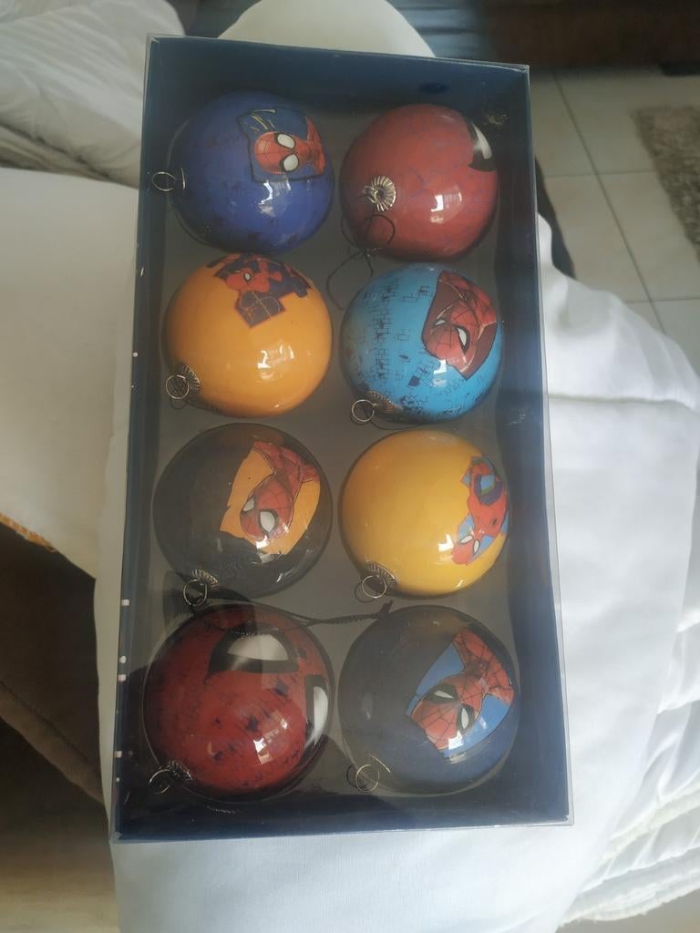 Verzamelset van 8 Spiderman Marvel Disney kerstballen, Diversen, Kerst, Ophalen of Verzenden, Nieuw