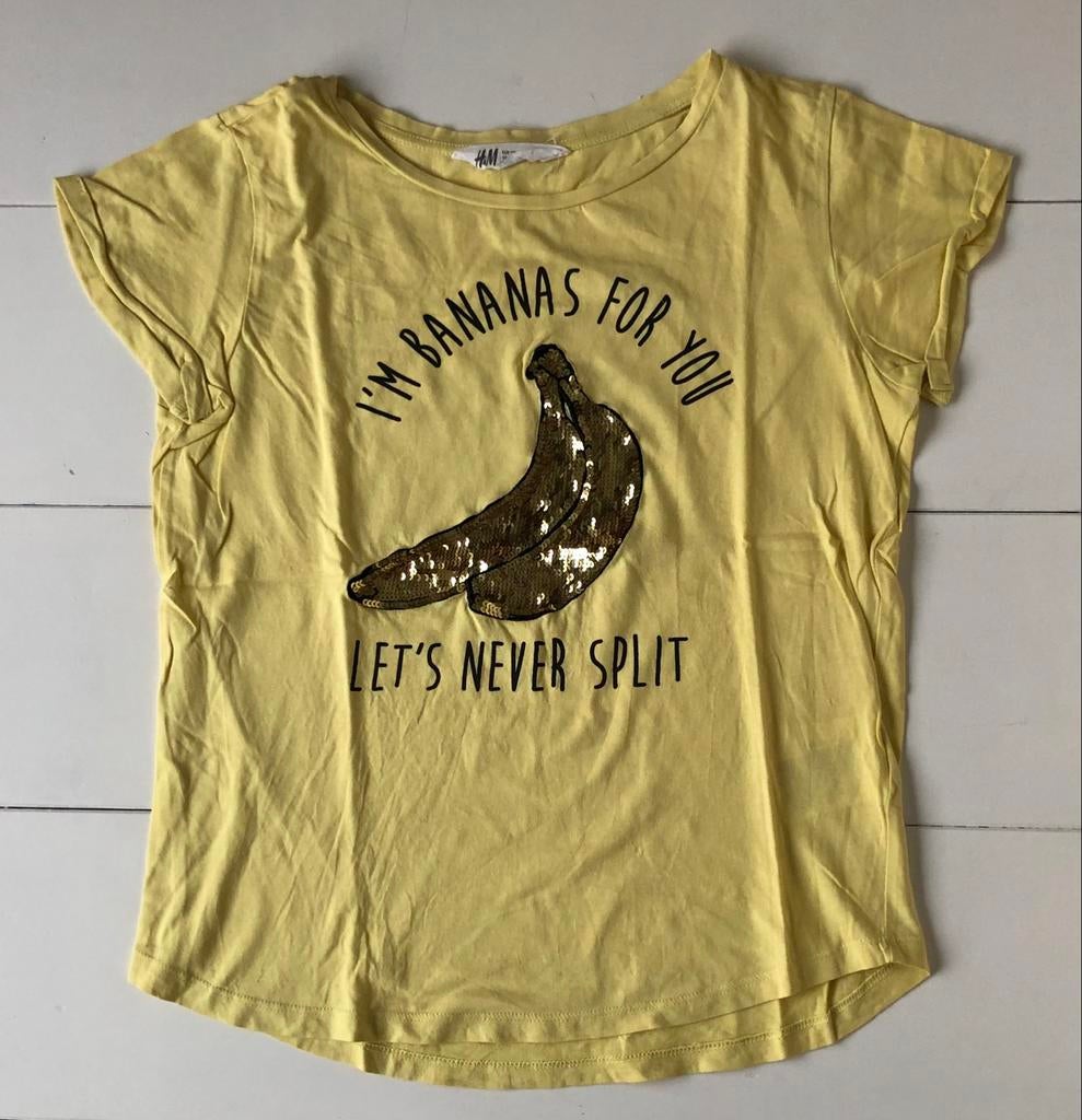 T-shirt H&M 170 jaune banane, Enfants & Bébés, Vêtements enfant | Taille 170, Enlèvement ou Envoi, Chemise ou À manches longues