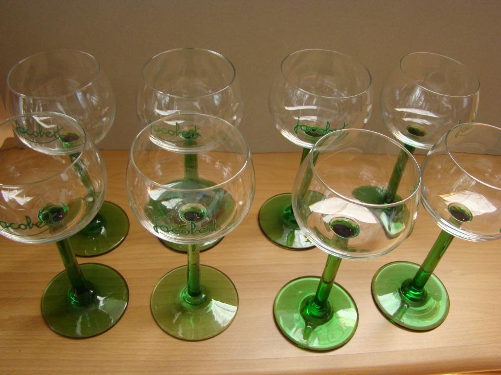8 Elzasser witte wijnglazen, Antiek en Kunst, Antiek | Glaswerk en Kristal, Ophalen