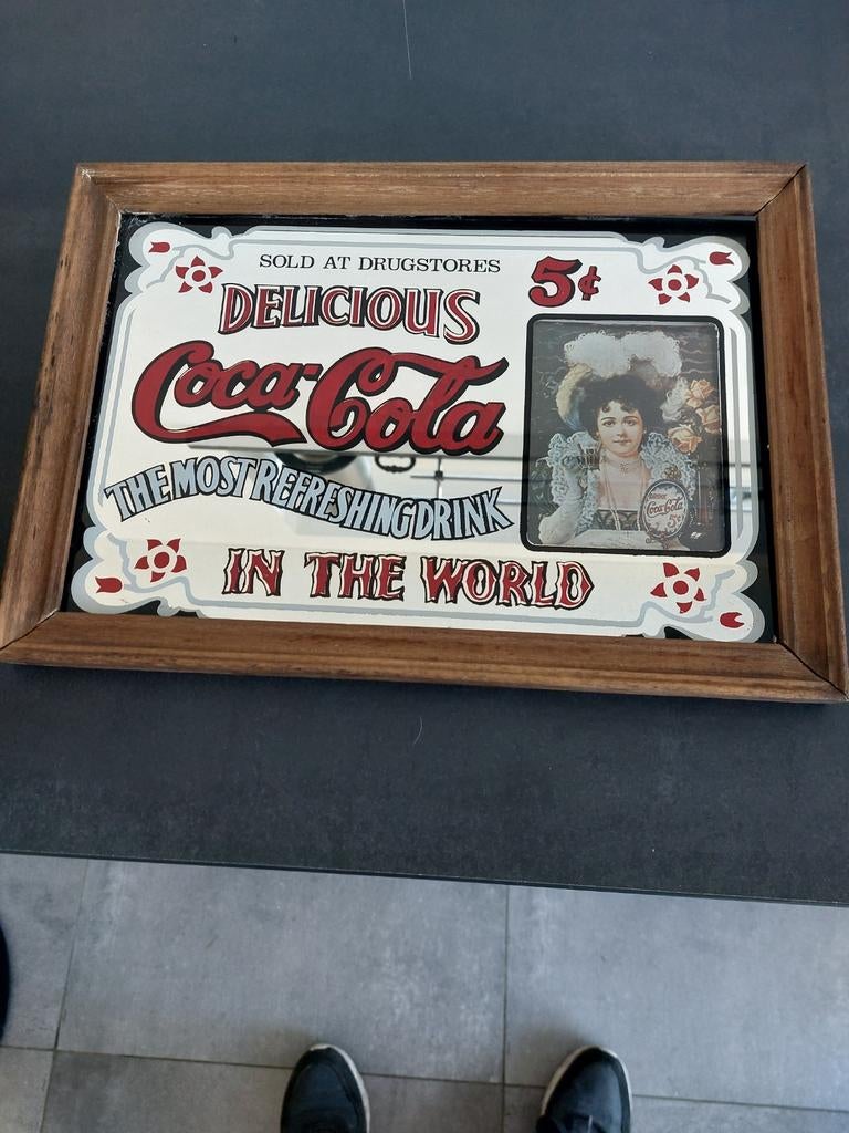Miroir coca cola, Collections, Enlèvement ou Envoi