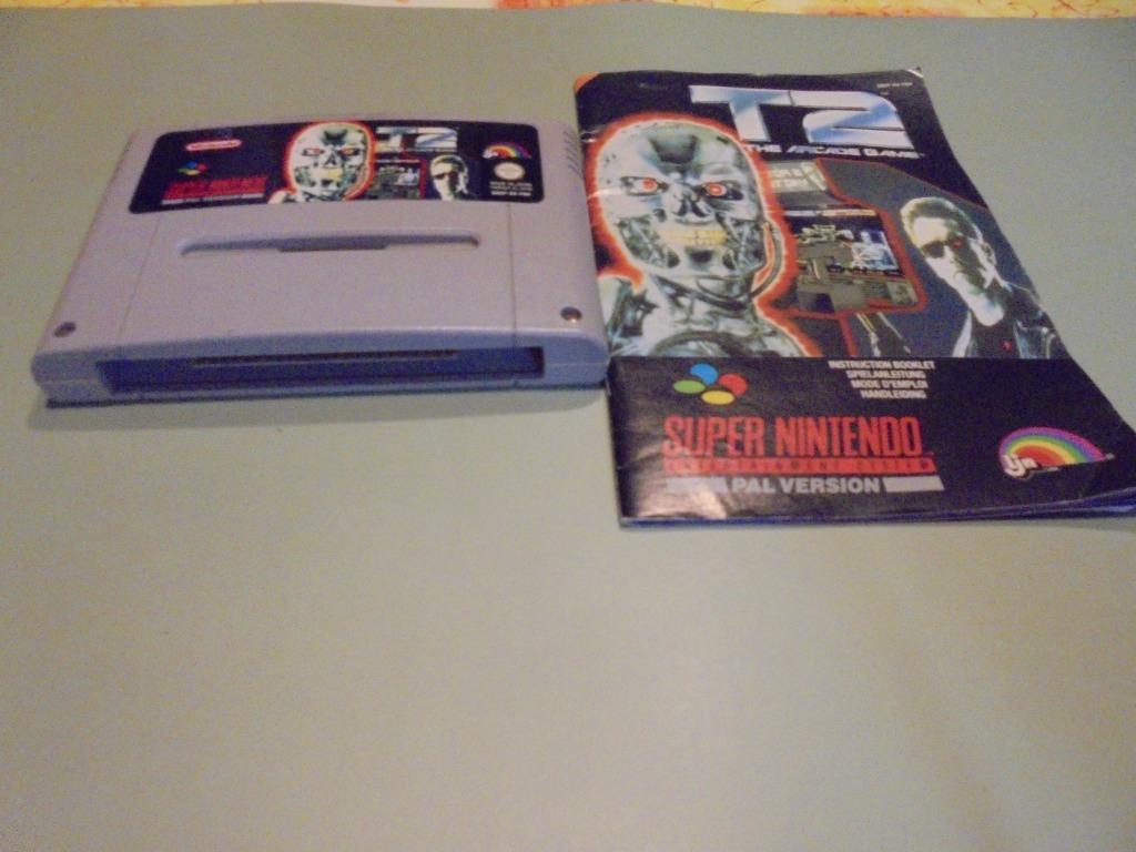 Super Nintendo T2 The arcade game + handleiding (orig), Enlèvement ou Envoi, Utilisé
