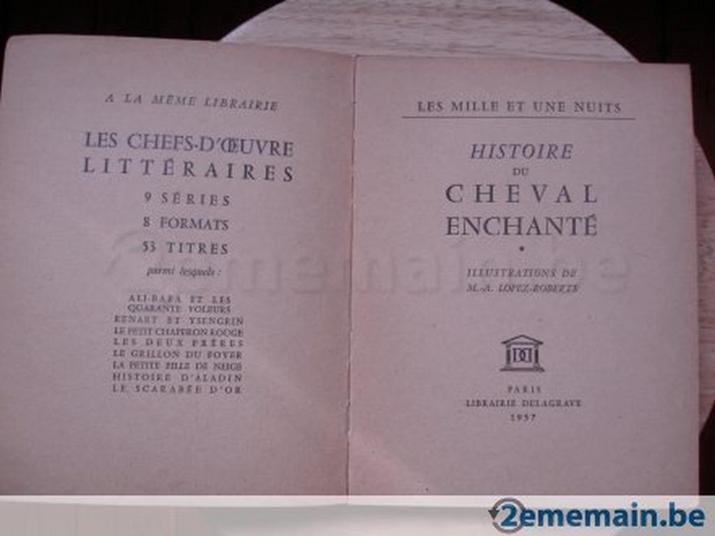 Histoire du cheval enchanté, Delagrave, Livres, Enlèvement ou Envoi, Utilisé