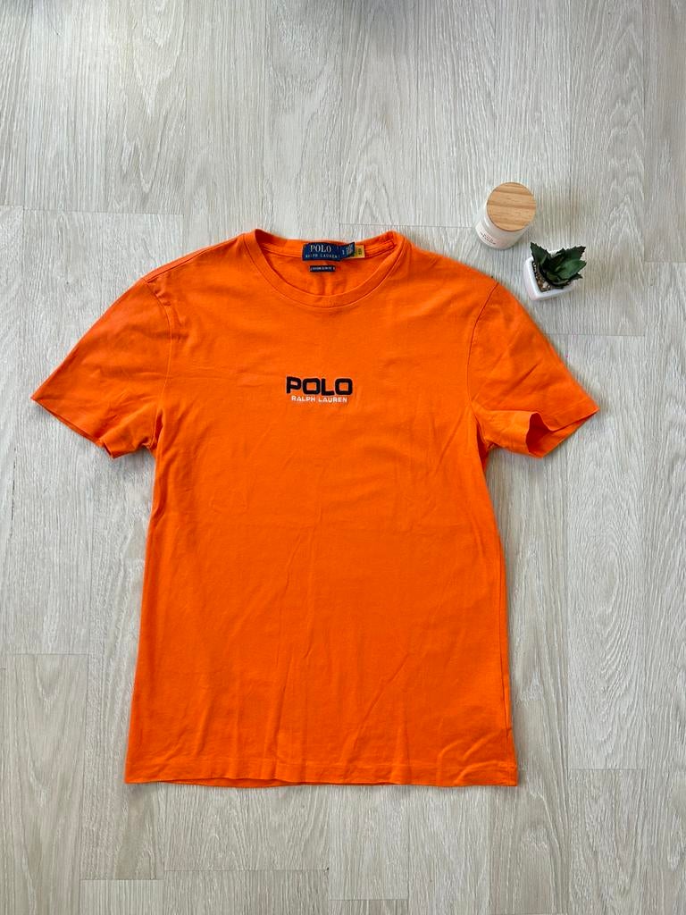 Oranje polo ralph lauren tshirt, Oranje, Ophalen of Verzenden, Maat 46 (S) of kleiner, Polo Ralph Lauren