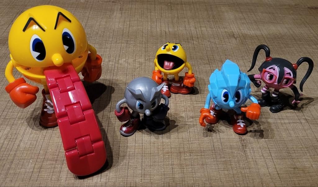 Pac-Man: 5 figuurtjes, Verzamelen, Ophalen of Verzenden, Zo goed als nieuw