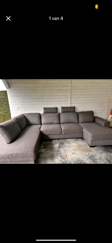 U-zetel, Huis en Inrichting, Ophalen, Gebruikt, Stof, 125 cm of meer