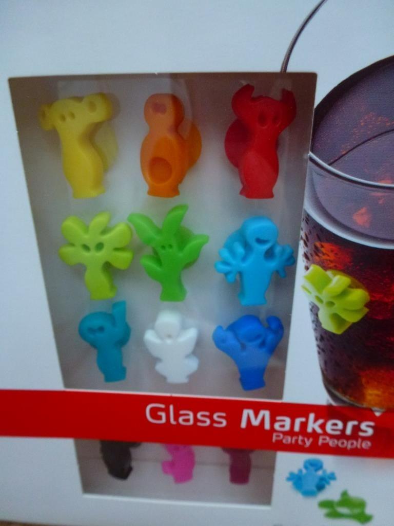 marqueurs de verre Vacu vin 12 différents, Enlèvement ou Envoi, Neuf, Autres matériaux, Autres types