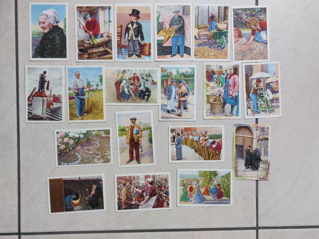 lot van 18 prenten Côte d'Or (Belg. Folklore), Verzamelen, Verzenden