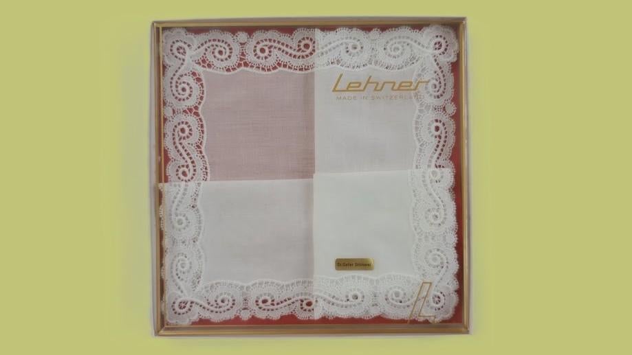 Mouchoir Lehner avec bordure en dentelle, Enlèvement ou Envoi, Neuf
