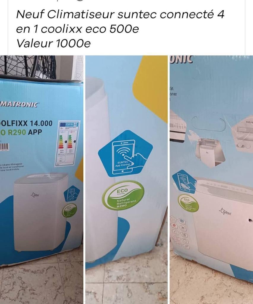 Neuf climatiseur suntec connecté 4 en 1 coolixx eco, Enlèvement ou Envoi, Neuf