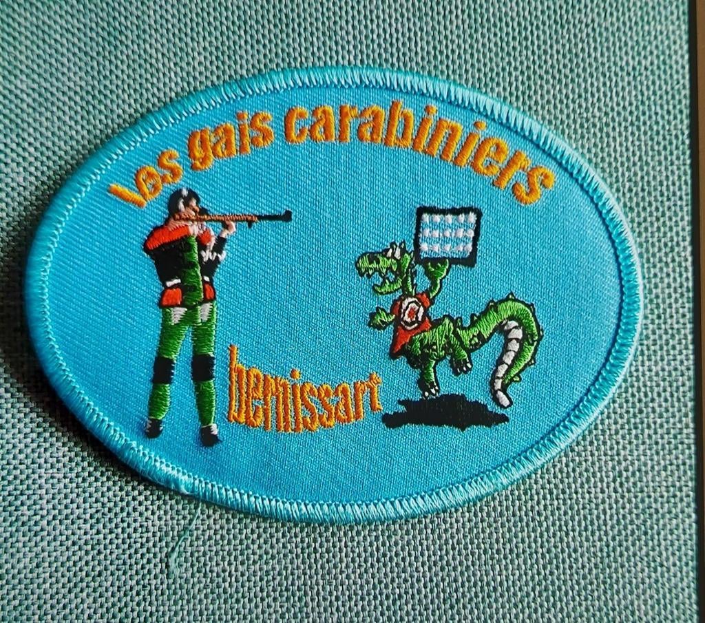 Badge les gais carabiniers bernissart, Collections, Enlèvement ou Envoi, Comme neuf