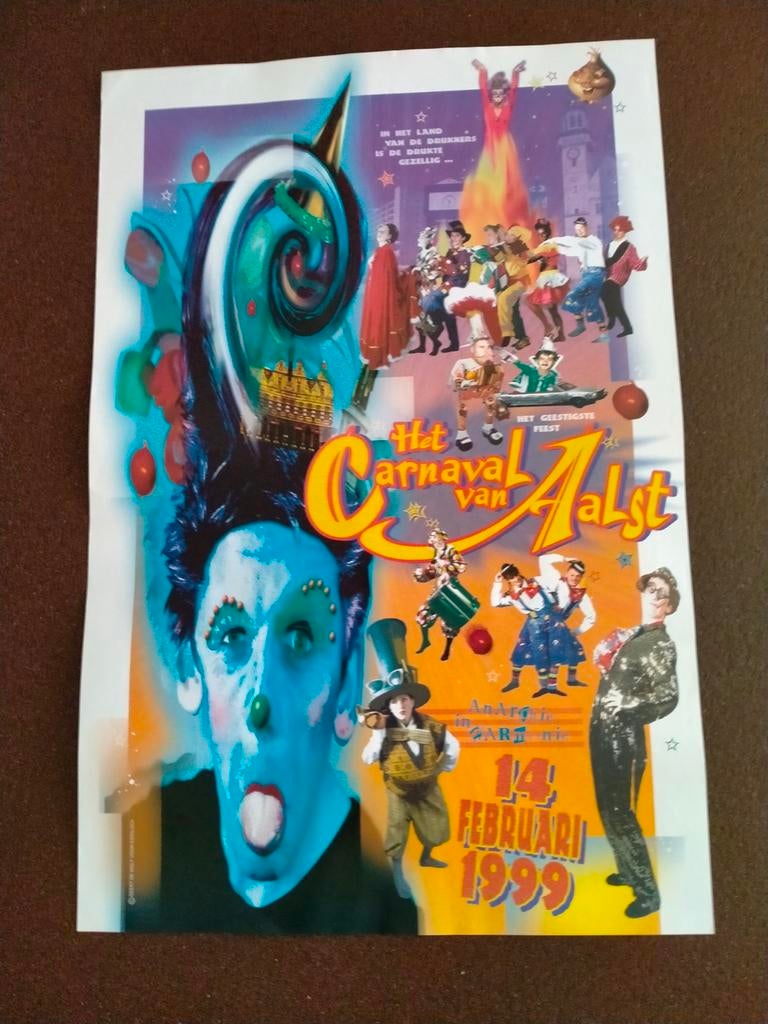 AALST CARNAVAL grote affiches kandidaten 50 tal verschillend, Ophalen, Zo goed als nieuw