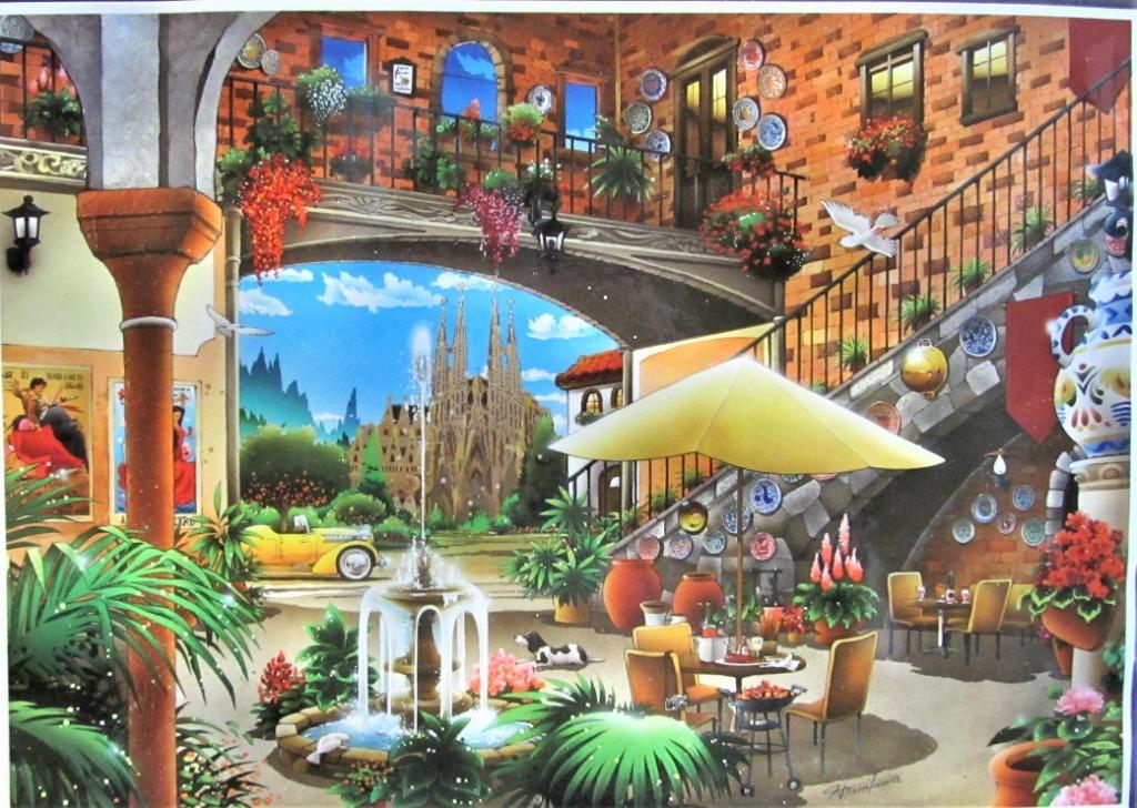 PUZZEL KING- BARCELONA- 1000 STUKJES (VOLLEDIG), ZONDER DOOS, Enlèvement ou Envoi, 500 à 1500 pièces, Neuf, Puzzle