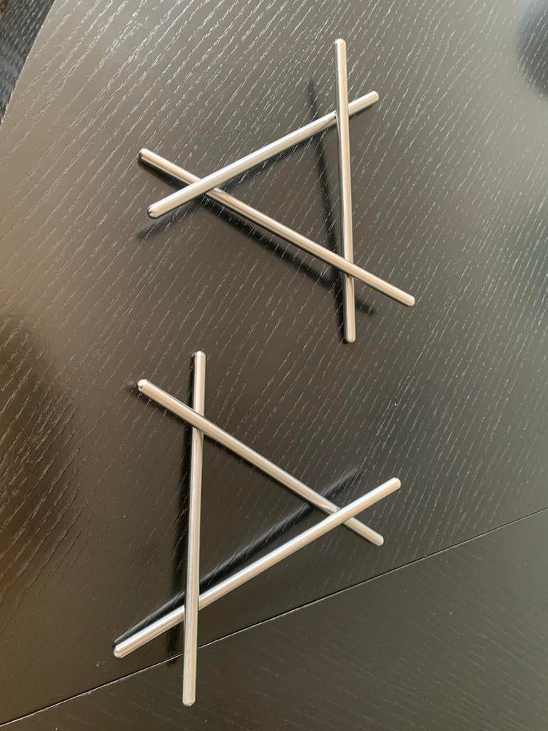 Dessous plat inox Zack, Huis en Inrichting, Zo goed als nieuw, Inox