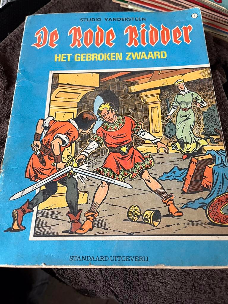 De rode ridder stripverhaal.het gebroken zwaard, Ophalen of Verzenden, Gelezen