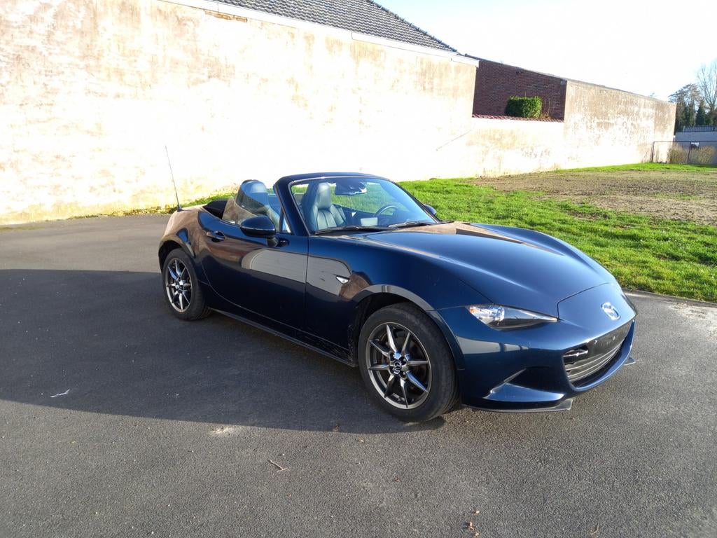 Mazda MX-5, 4 cilinders, Cabriolet, Blauw, Leder