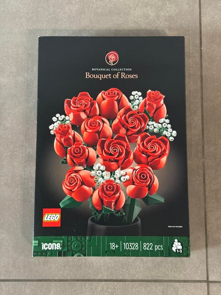 LEGO Icons - Bouquet Of Roses - Botanical Collection - 10328, Ophalen of Verzenden, Zo goed als nieuw, Lego
