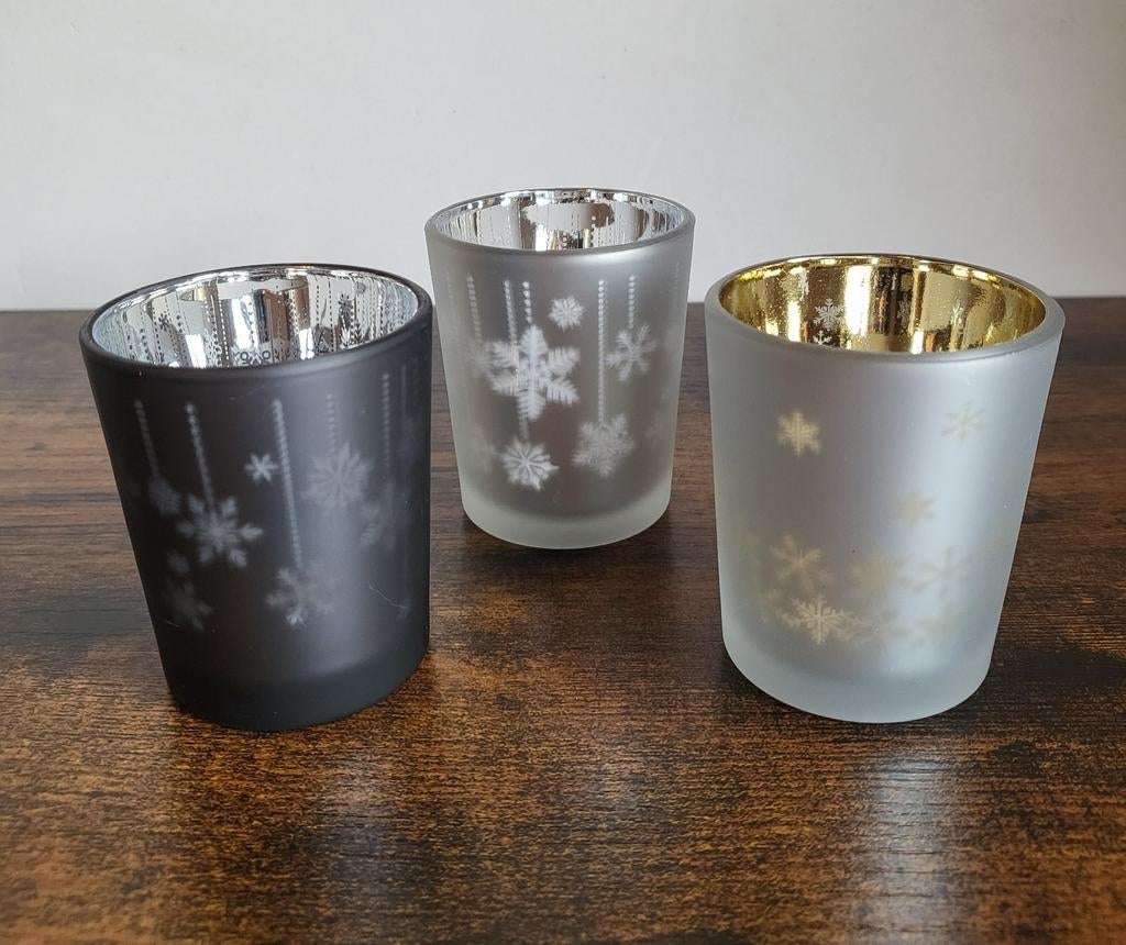 Theelichthouders Kerst 3st *Nieuw*, Ophalen of Verzenden, Nieuw