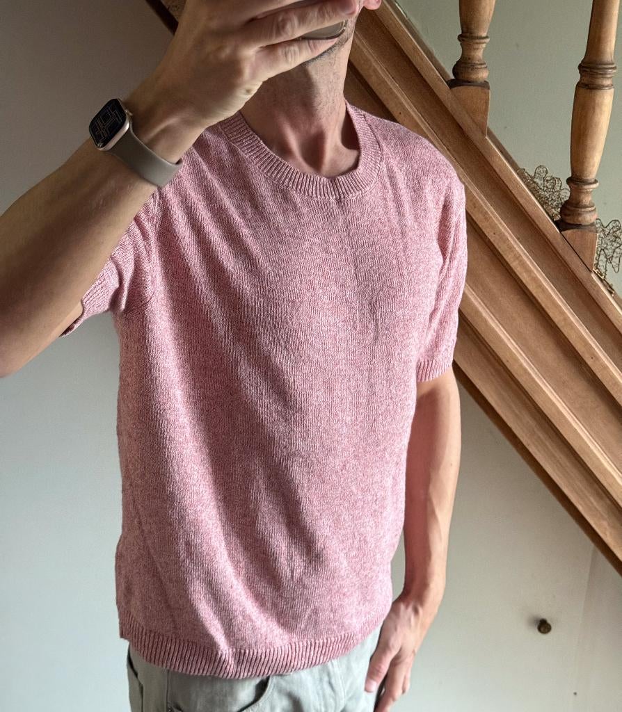 Zara gebreide T-shirt/trui korte mouwen - M, Kleding | Heren, Truien en Vesten, Zara, Maat 48/50 (M), Nieuw, Ophalen of Verzenden