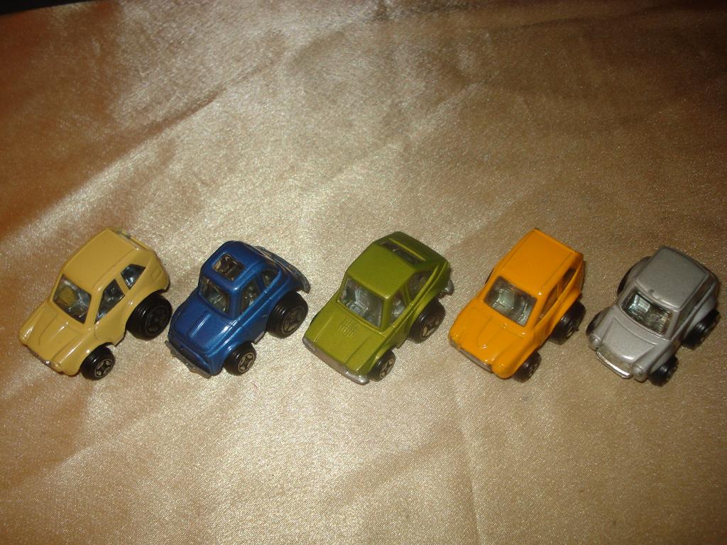 POLISTIL Lot de 5 Anciennes Voitures Fiat, Honda & Mini 1974, Enlèvement ou Envoi, Comme neuf, Voiture, Autres marques