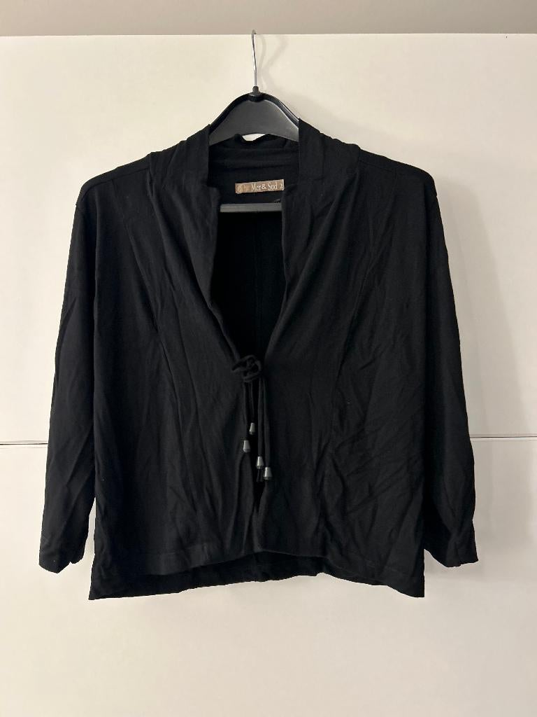 Mer & Sud zwarte gilet, Kleding | Dames, Maat 38/40 (M), Zwart, Ophalen of Verzenden, Zo goed als nieuw