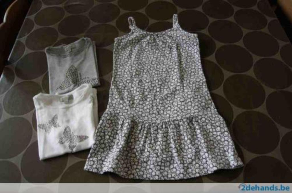 mooi setje: kleedje en 2 t-shirts, merk: milla, maat: 104, Kinderen en Baby's, Kinderkleding | Maat 104, Gebruikt, Meisje, JBC