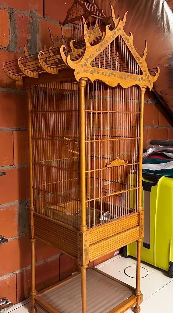 houten volière, Dieren en Toebehoren, Vogels | Hokken en Kooien, Ophalen, Gebruikt, Hout, Volière