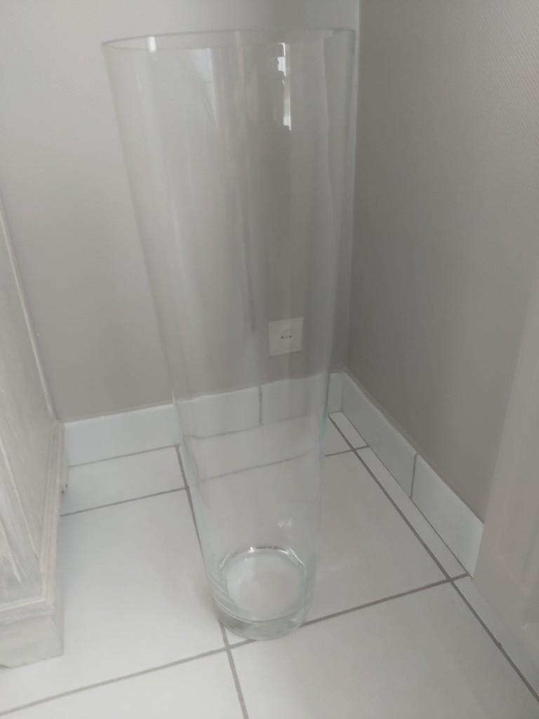 Vase, Enlèvement, Comme neuf, Verre, 50 à 75 cm