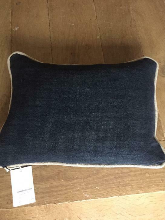 Scapa Home blauw kussen nieuw, Huis en Inrichting, Woonaccessoires | Kussens, Ophalen of Verzenden, Nieuw